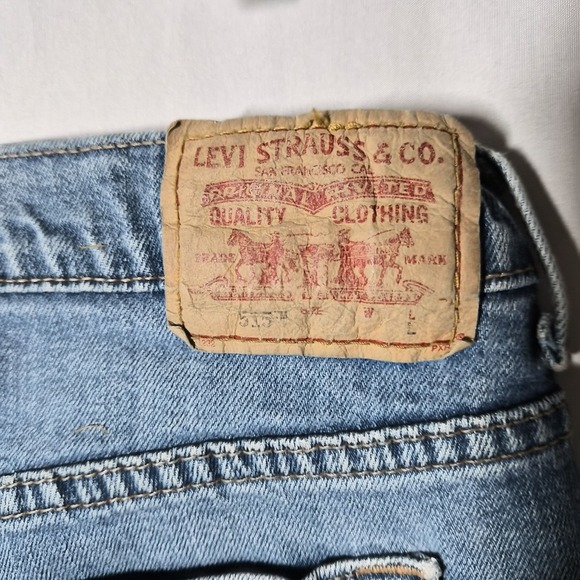 Vintage Levi's 515 Nouveau Bootcut Womens Dark Wash Jeans Size 12 Large - Picture 15 of 16